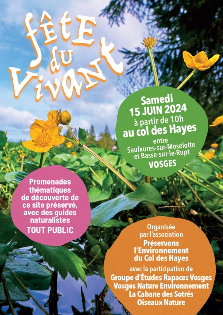 Fête du vivant le 15 juin au col des Hayes