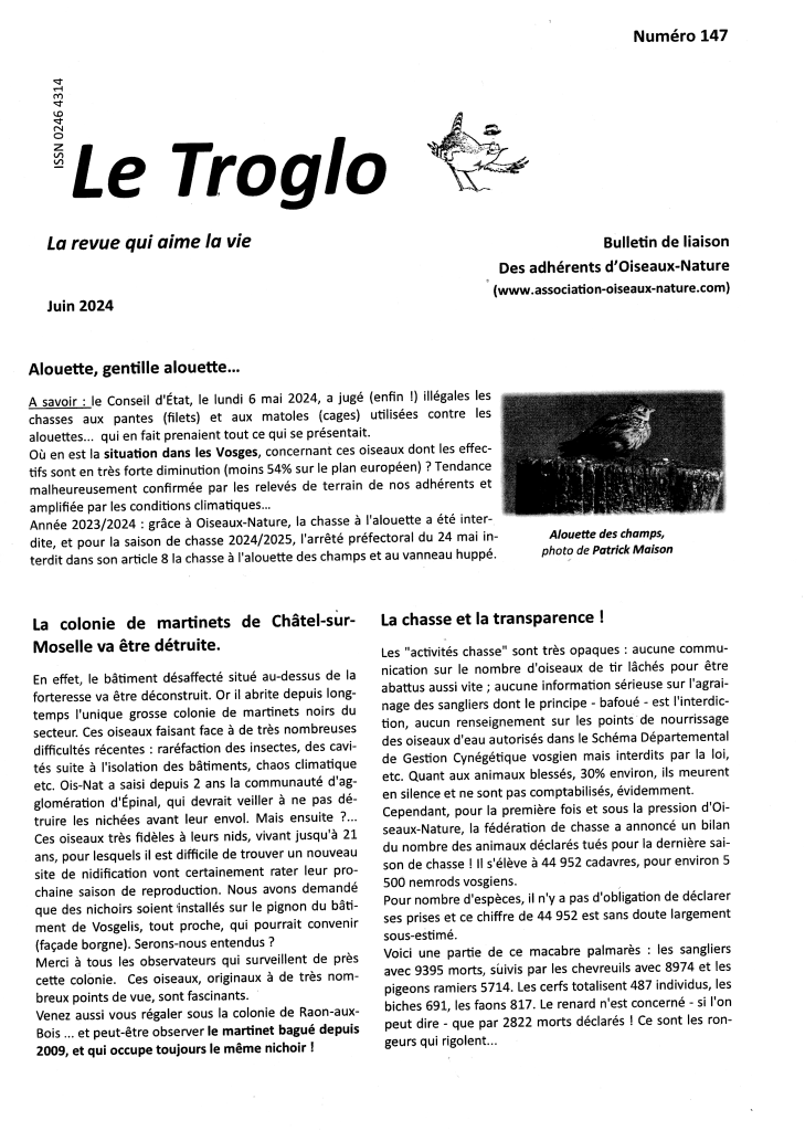 Le Troglo n°147 - juin 2024 couverture