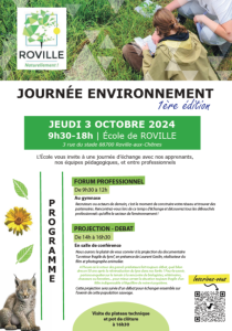 Affiche journée environnement 2024 - Ecole de Roville