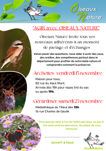 Agir avec Oiseaux-Nature